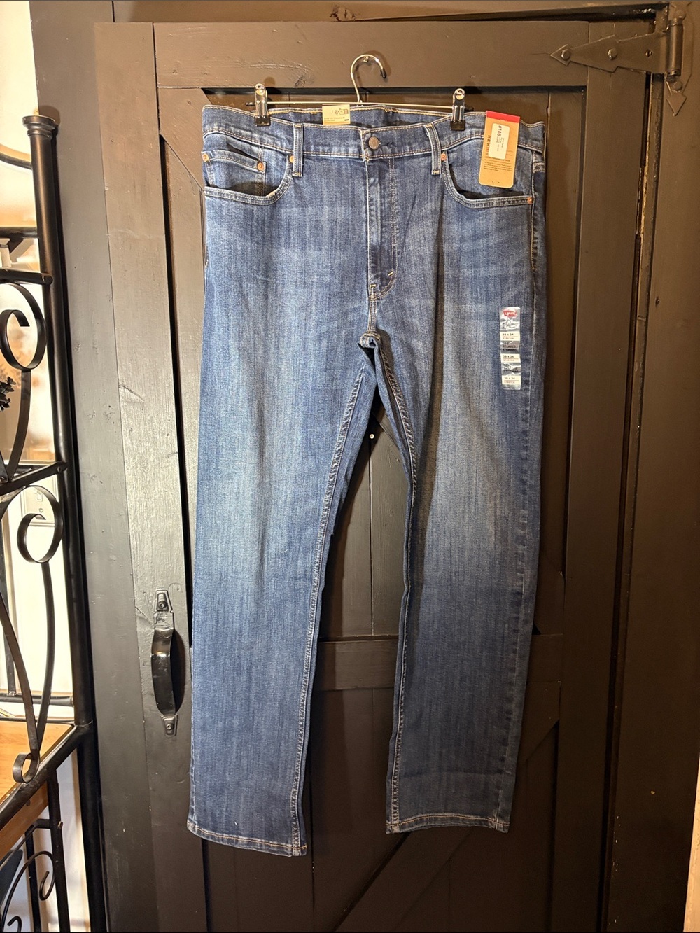 Levi's Men's Straight Jeans - Medium Blue Denim